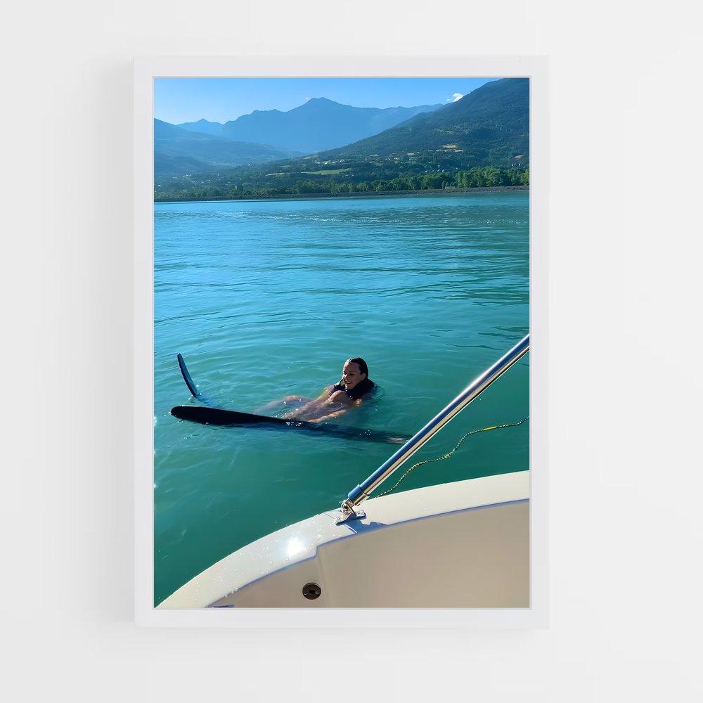 Poster Glisse Aquatique – affiche Ski nautique (vue 3)
